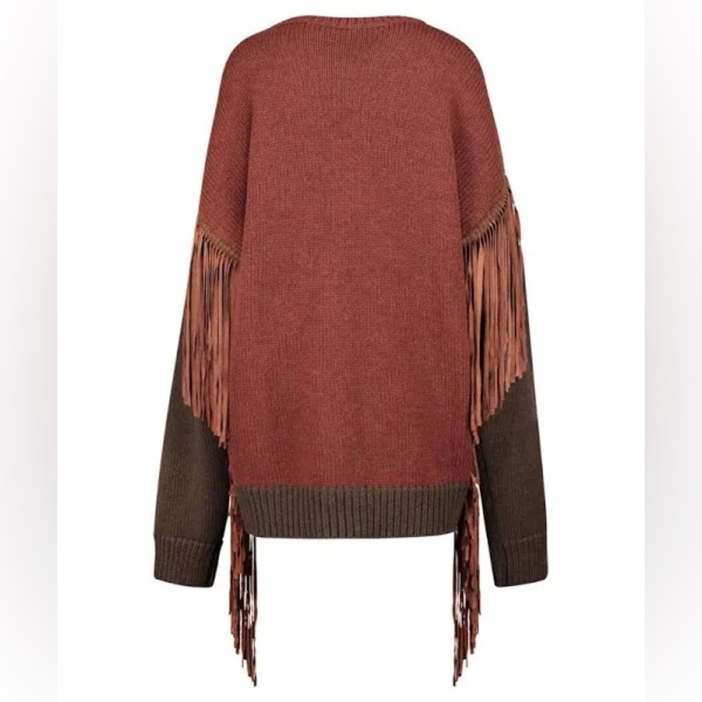 DSQUARED2
Fringes fluffy tartan panel wool jumper NWT - Picture 3 of 10